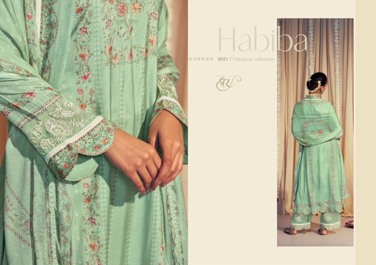 Heer Habiba Kimora Digital Printed Suits Catalog
